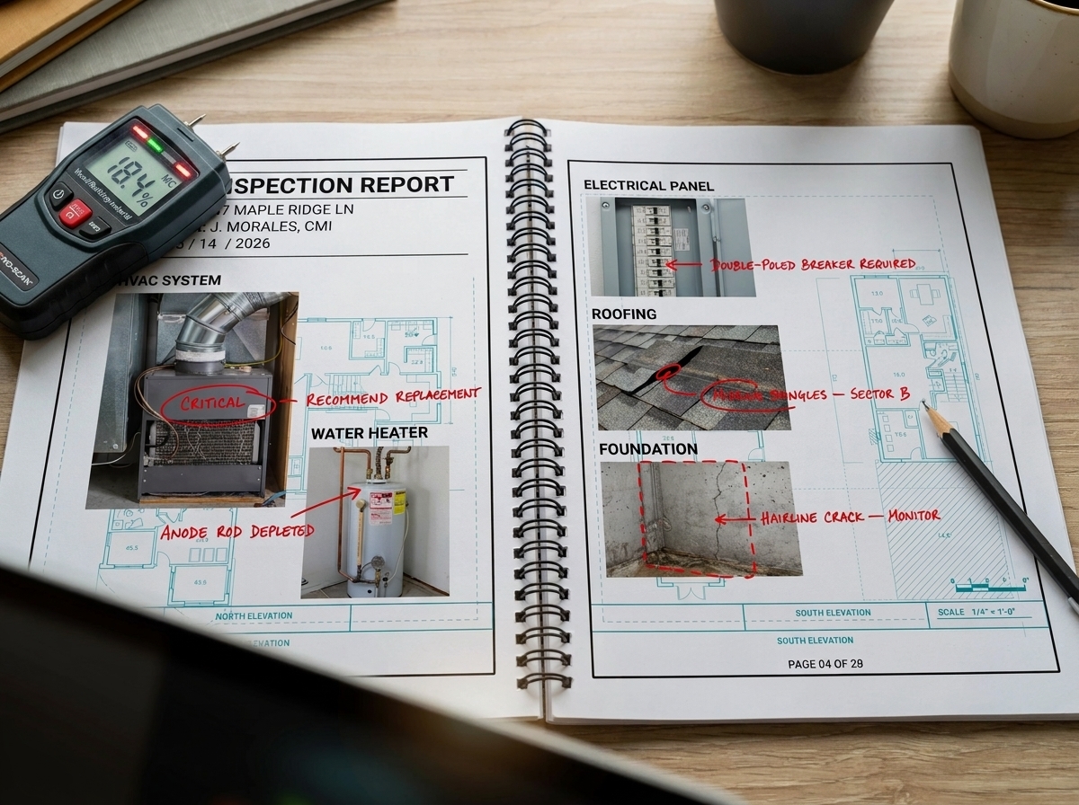 Sample inspection report pages