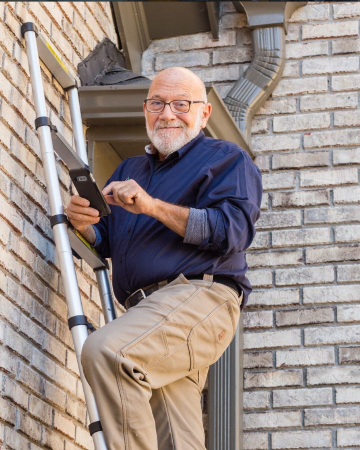 Inspector at work during a home inspection