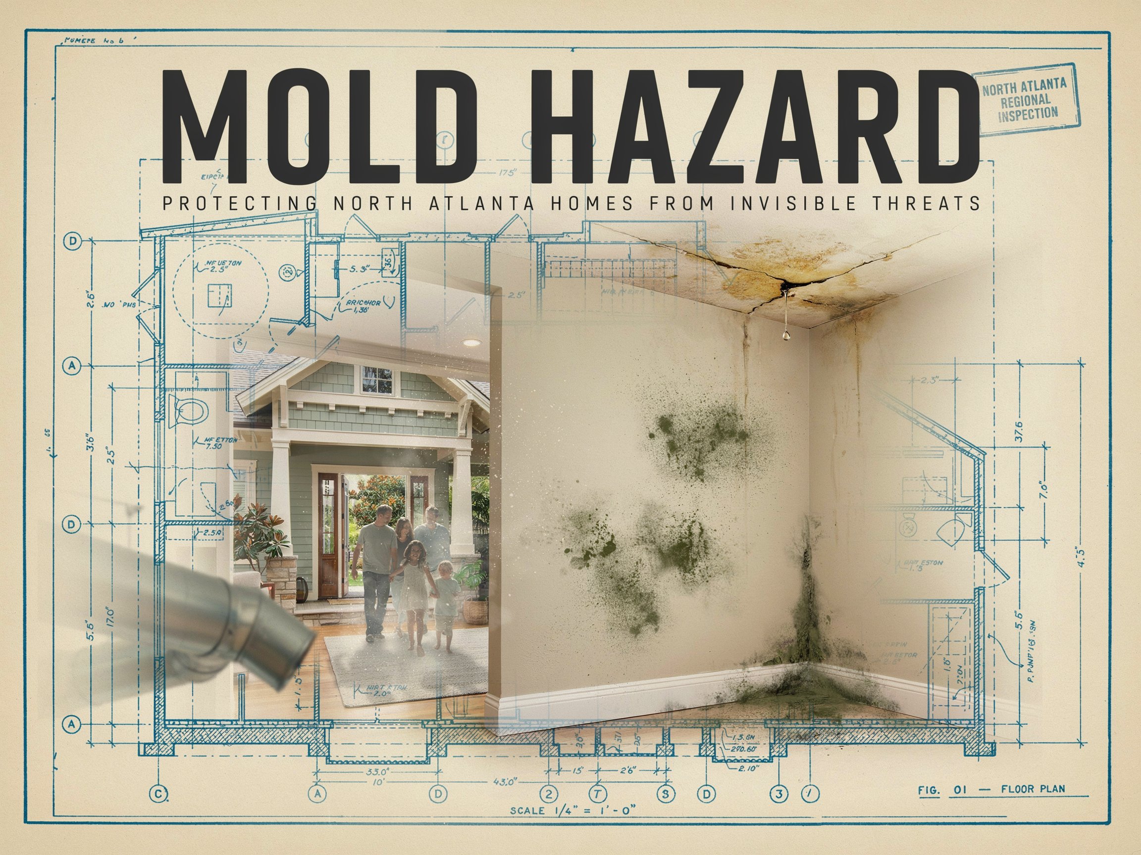 Mold and moisture inspection on site